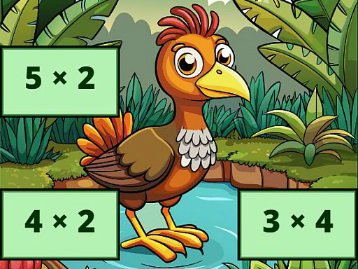 Perkalian: Game Mengungkap Gambar Burung