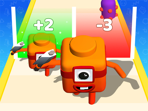 Gabungkan Kubus Angka 3D Lari Game