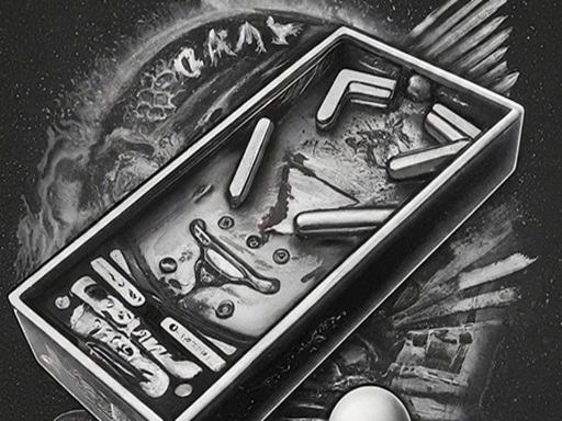 Permainan Pinball Hitam Putih