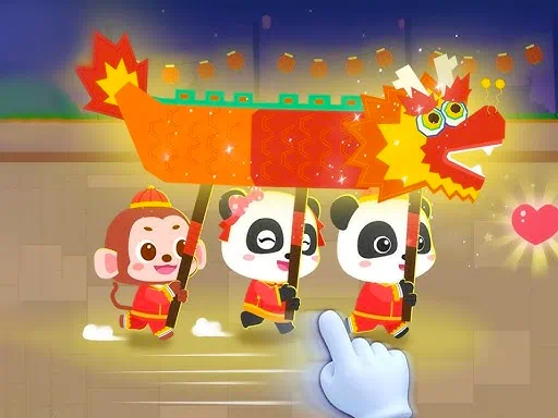 Permainan Kerajinan Festival Cina Panda Kecil
