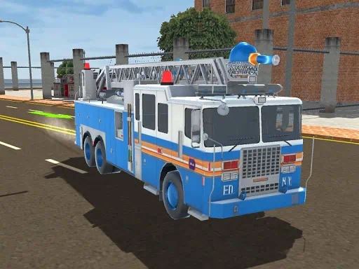 Game Simulator Mengemudi Truk Pemadam Kebakaran 2024 gambar sampul